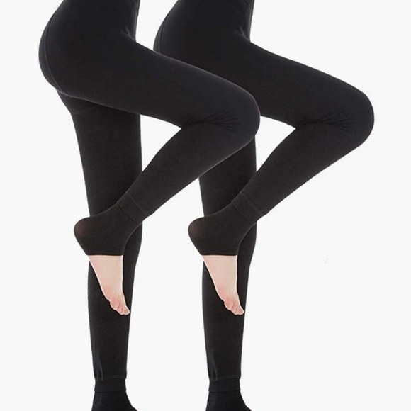 Velvety fleece lined leggings - Picture 1 of 7